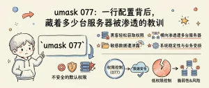umask 077：一行配置背后，藏着多少台服务器被渗透的教训-爱三味
