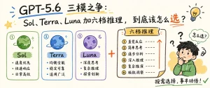 GPT-5.6 三模之争：Sol、Terra、Luna 加六档推理，到底该怎么选-爱三味